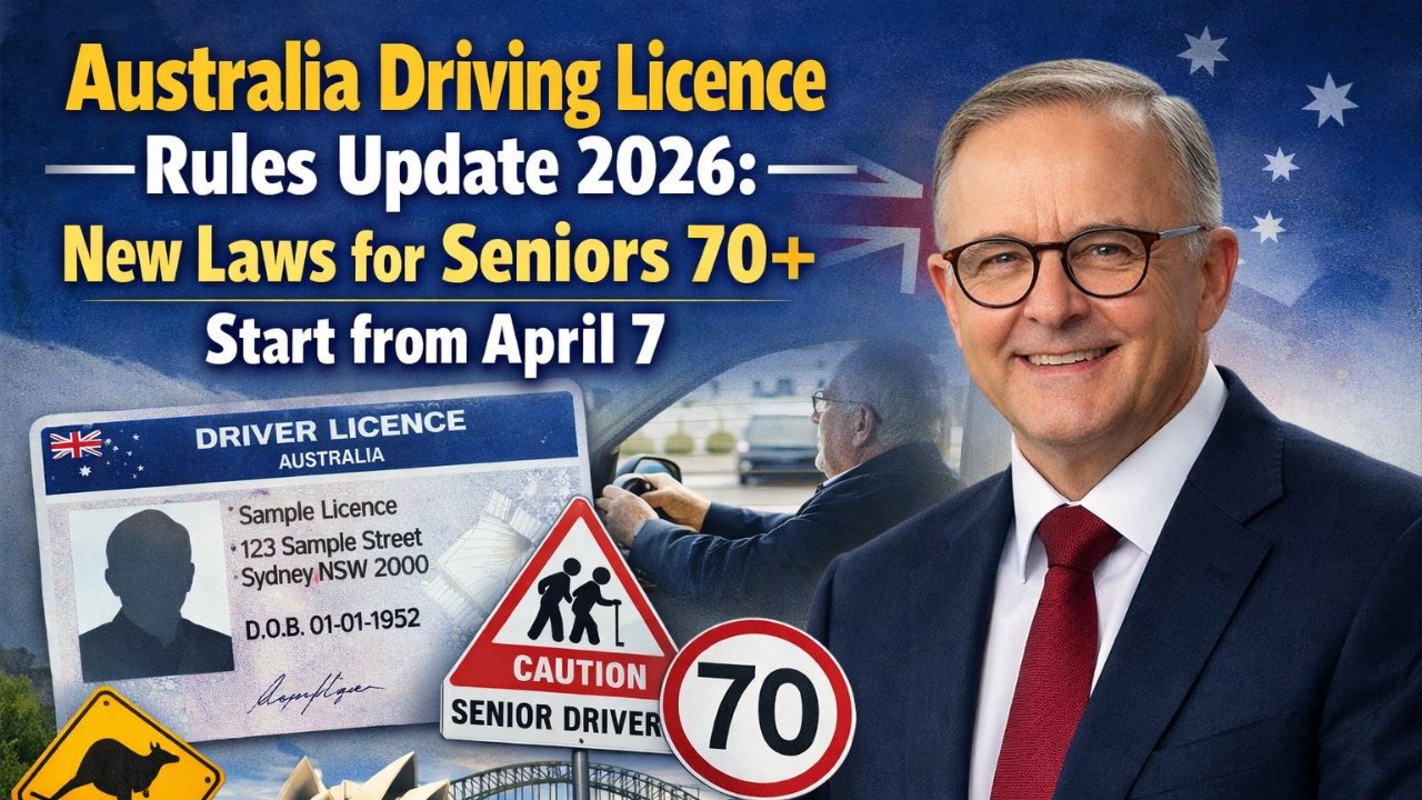 Australia Driving Licence Rules Update 2026: New Laws for Seniors 70+ Start from April 7